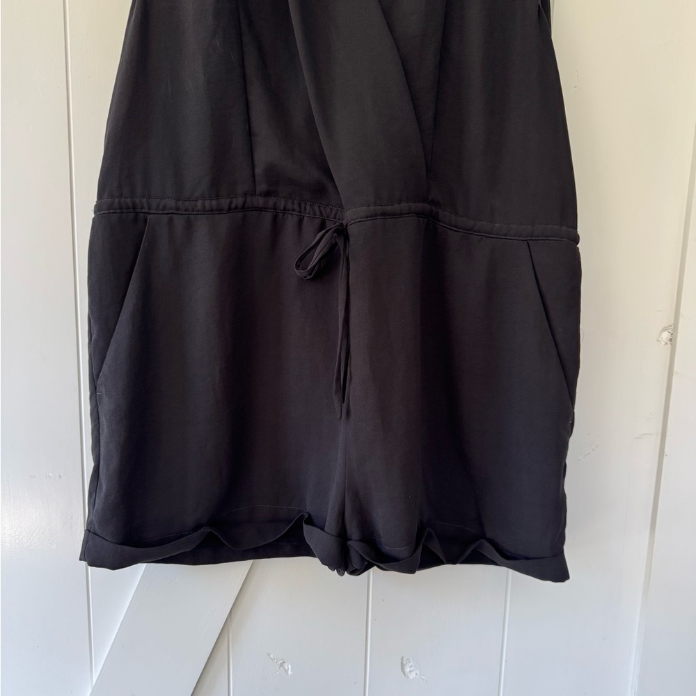 All Saints Black Cassie Sleeveless Romper - Picture 3 of 8